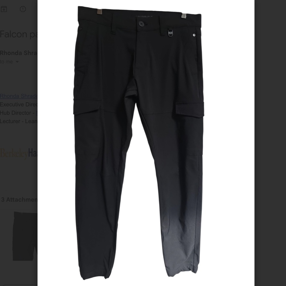 Stone Falcon Mens XL Cargo Stretch Joggers Performance Tactical Pants 32